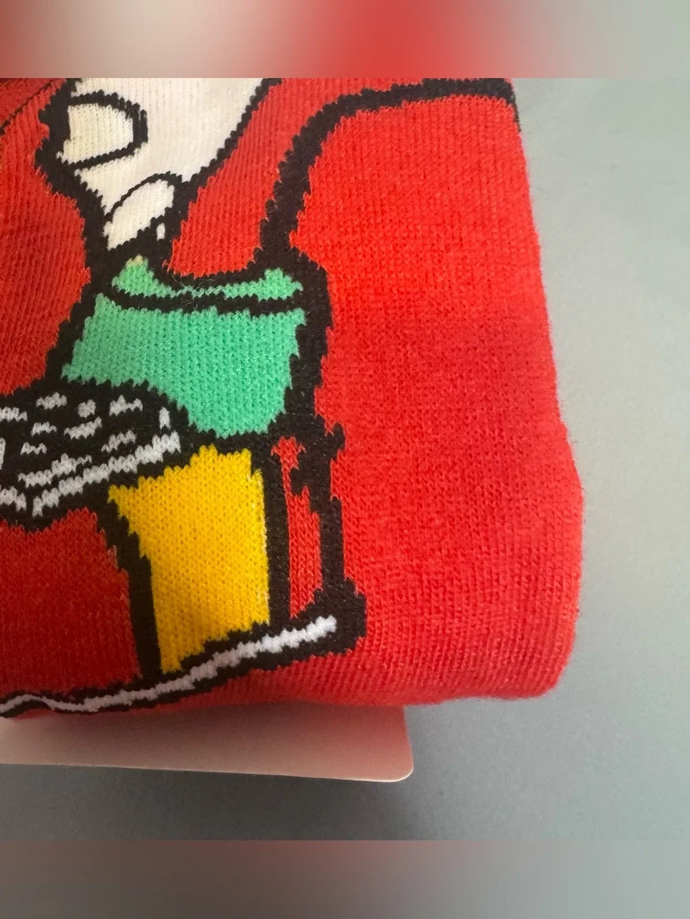 Sonic The Hedgehog Knuckles Red Crew Socks